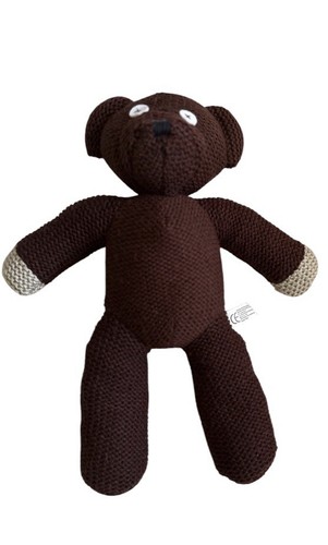 Vtg brown knitted bean - brown,